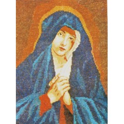 Гоблен-Синя мадона р-ри 27/35,1/4 с детайл,дмц конци